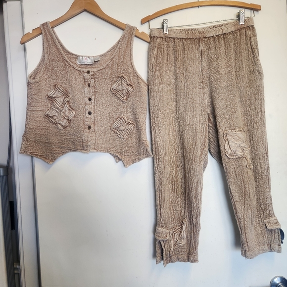 Sacred Threads Pants - Sacred Threads Casual Patchwork Set